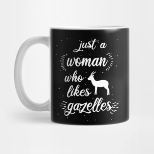 Women gazelle girl saying antelope print Mug